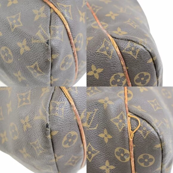 LOUIS VUITTON Logo Totally MM Shoulder Bag Monogram Leather Brown - Picture 7 of 14